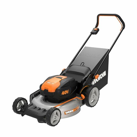 WORX NITRO 40V 20in Cordless Lawn Mower with Batteries & Charger 2 x 4.0Ah WG751.3